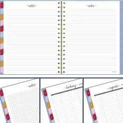 AT-A-GLANCE® Harmony Academic 2026-2027 Weekly Monthly Planner, Blue Aura, Medium, 7