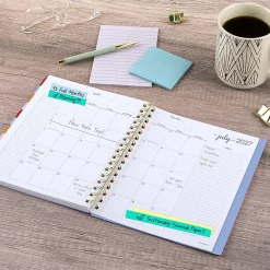 AT-A-GLANCE® Harmony Academic 2026-2027 Weekly Monthly Planner, Blue Aura, Medium, 7