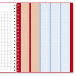 AT-A-GLANCE® Harmony Academic 2026-2027 Weekly Monthly Planner, Scarlet, Large, 8 1/2