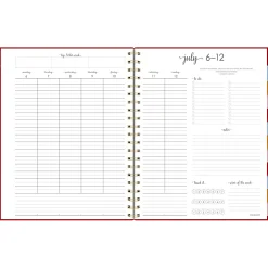 AT-A-GLANCE® Harmony Academic 2026-2027 Weekly Monthly Planner, Scarlet, Large, 8 1/2