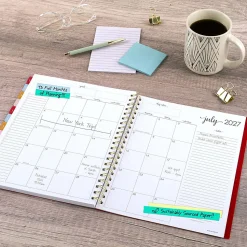 AT-A-GLANCE® Harmony Academic 2026-2027 Weekly Monthly Planner, Scarlet, Large, 8 1/2