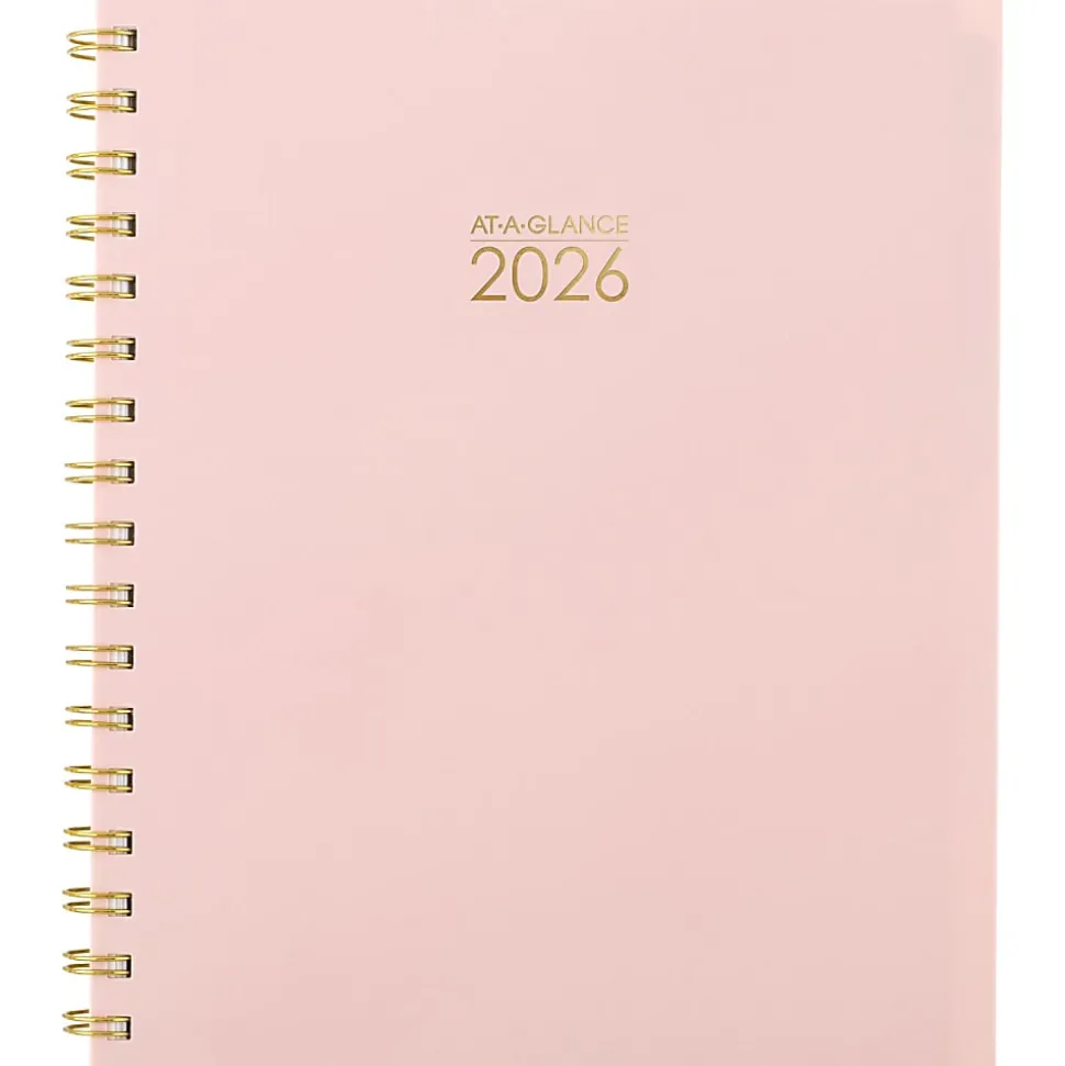 AT-A-GLANCE Harmony Weekly Monthly Planners, Medium, Sunset Coral