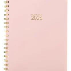 AT-A-GLANCE Harmony Weekly Monthly Planners, Medium, Sunset Coral
