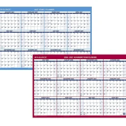 AT-A-GLANCE® Horizontal Reversible Erasable Academic and Regular Year 2026-2027 Wall Calendar, Large, 36