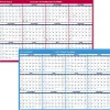 AT-A-GLANCE® Horizontal Reversible Erasable Academic and Regular Year 2026-2027 Wall Calendar, Extra Large, 48" x 32"