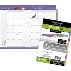 AT-A-GLANCE® Kathy Davis® 2026 Monthly Planner Refill, Loose-Leaf, Desk Size, 5-1/2" x 8-1/2"