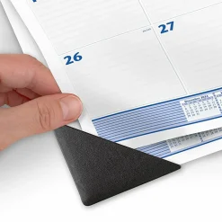 AT-A-GLANCE® 2026 Monthly Desk Pad Calendar, Blue and Gray, Large, 24" x 19"
