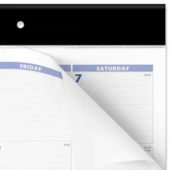 AT-A-GLANCE® 2026 Monthly Desk Pad Calendar, Blue and Gray, Large, 24