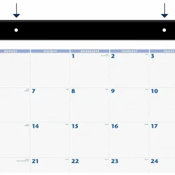 AT-A-GLANCE® 2026 Monthly Desk Pad Calendar, Blue and Gray, Large, 24