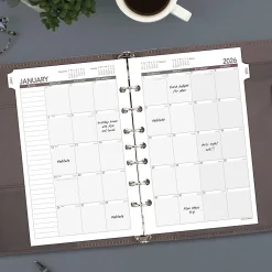 AT-A-GLANCE® 2026 Monthly Planner Refill, Loose-Leaf, Desk Size, 5 1/2