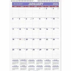 AT-A-GLANCE® 2026 Monthly Wall Calendar, Medium, 12
