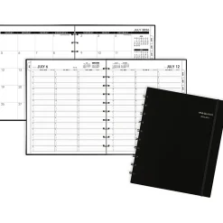 AT-A-GLANCE® Move-A-Page Academic 2026-2027 Weekly Monthly Appointment Book Planner, Black, Large, 9" x 11"
