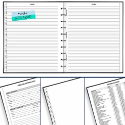 AT-A-GLANCE® Move-A-Page Academic 2026-2027 Weekly Monthly Appointment Book Planner, Black, Large, 9" x 11"