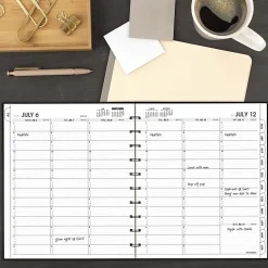AT-A-GLANCE® Move-A-Page Academic 2026-2027 Weekly Monthly Appointment Book Planner, Black, Large, 9