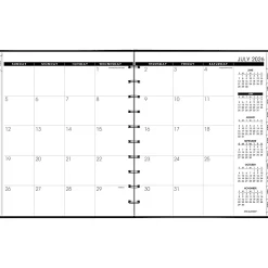 AT-A-GLANCE® Move-A-Page Academic 2026-2027 Weekly Monthly Appointment Book Planner, Black, Large, 9