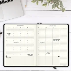 AT-A-GLANCE® Plan. Write. Remember.® 2026 Weekly Monthly Appointment Book Planner, Casebound, Black, Large, 7 1/2