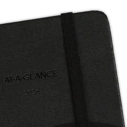 AT-A-GLANCE® Plan. Write. Remember.® 2026 Weekly Monthly Appointment Book Planner, Casebound, Black, Large, 7 1/2