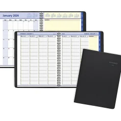 AT-A-GLANCE® QuickNotes® 2026 Weekly Monthly Appointment Book Planner, Black, Large, 8 1/4