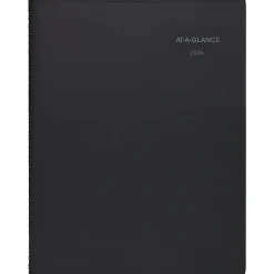 AT-A-GLANCE® QuickNotes® 2026 Weekly Monthly Appointment Book Planner, Black, Large, 8 1/4