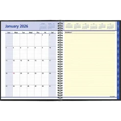 AT-A-GLANCE® QuickNotes® 2026 Weekly Monthly Appointment Book Planner, Black, Large, 8 1/4