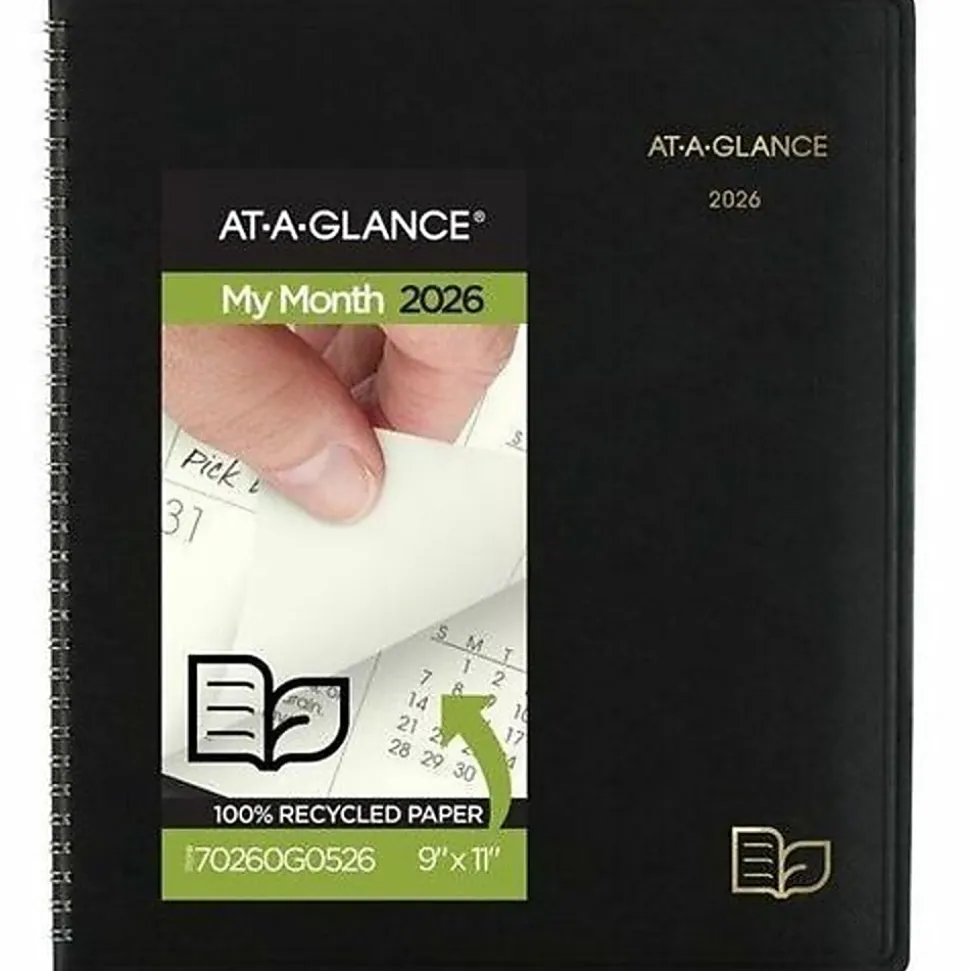 AT-A-GLANCE® Recycled Monthly Planners, 70260G0526