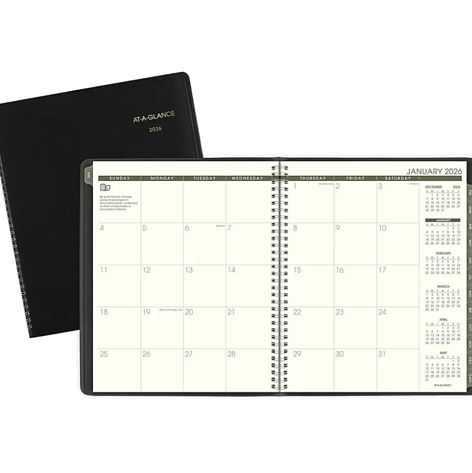 AT-A-GLANCE® Recycled Monthly Planners, 70260G0526