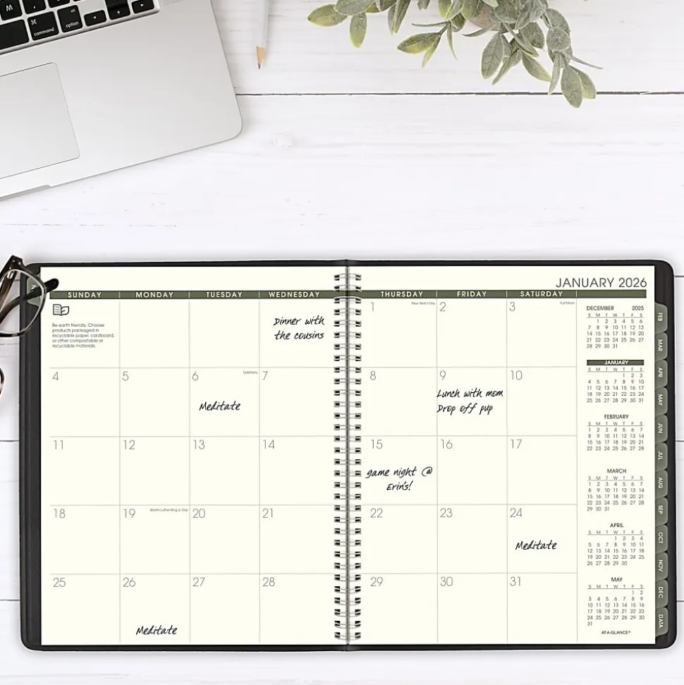 AT-A-GLANCE® Recycled Monthly Planners, 70260G0526