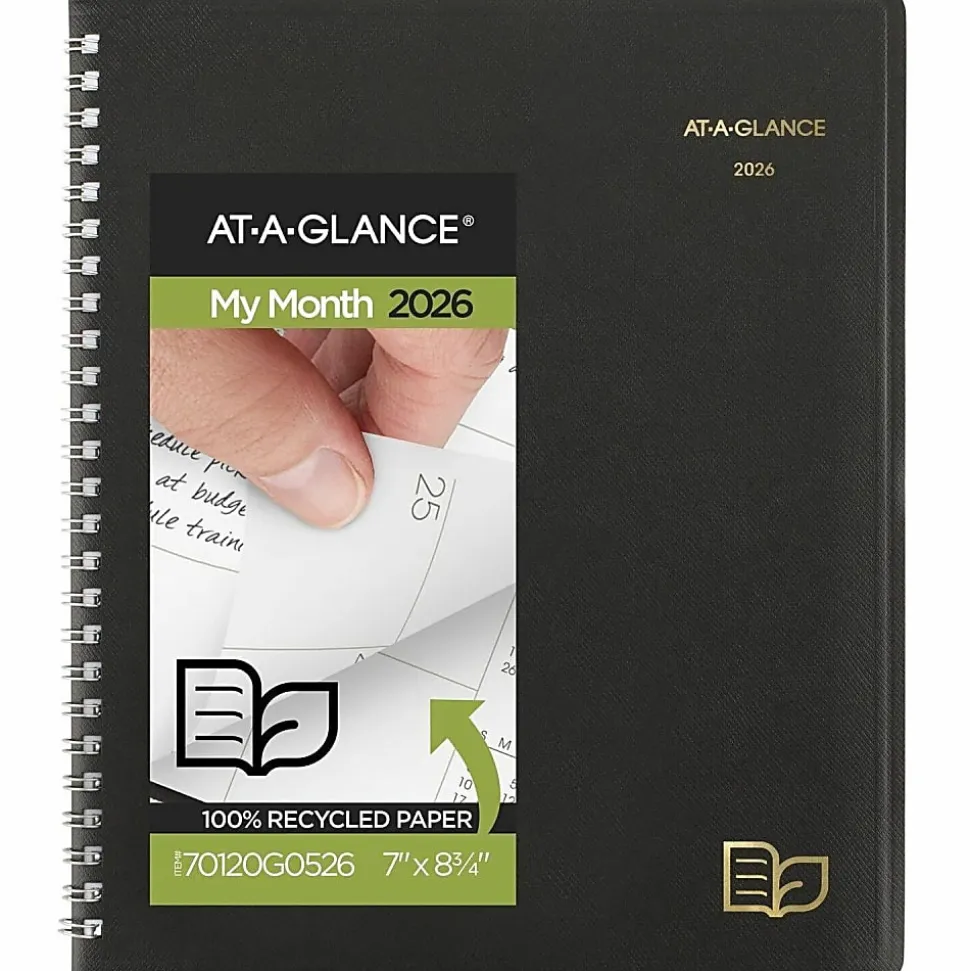 AT-A-GLANCE® Recycled Monthly Planners, 70120G0526