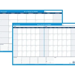 AT-A-GLANCE® 30% Recycled Undated Erasable/Reversible Wall Planner, 30/60 Day, 36" x 24", PM23328