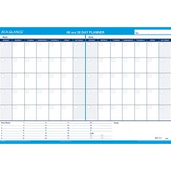 AT-A-GLANCE® 30% Recycled Undated Erasable/Reversible Wall Planner, 30/60 Day, 36