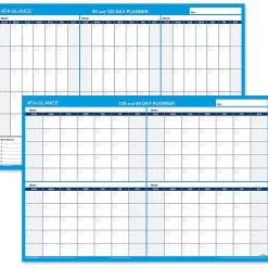 AT-A-GLANCE® 30% Recycled Undated Erasable/Reversible Wall Planner, 90/120 Day, 36