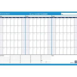 AT-A-GLANCE® 30% Recycled Undated Erasable/Reversible Wall Planner, 90/120 Day, 36