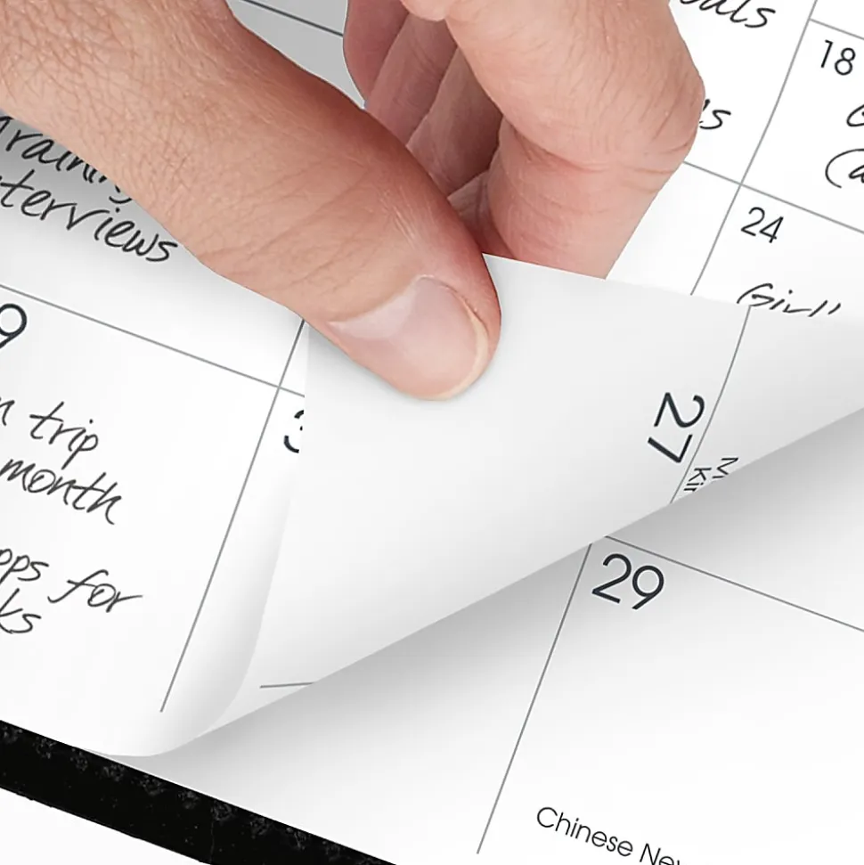 AT-A-GLANCE® 2026 Refillable Monthly Planner, Black, Pocket, 3 1/2" x 6"