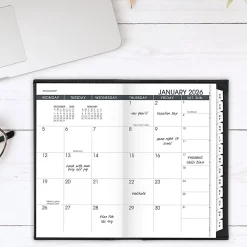 AT-A-GLANCE® 2026 Refillable Monthly Planner, Black, Pocket, 3 1/2