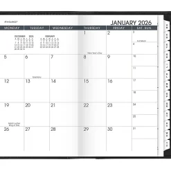 AT-A-GLANCE® 2026 Refillable Monthly Planner, Black, Pocket, 3 1/2