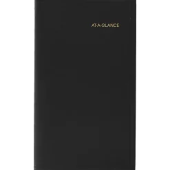 AT-A-GLANCE® 2026 Refillable Monthly Planner, Black, Pocket, 3 1/2
