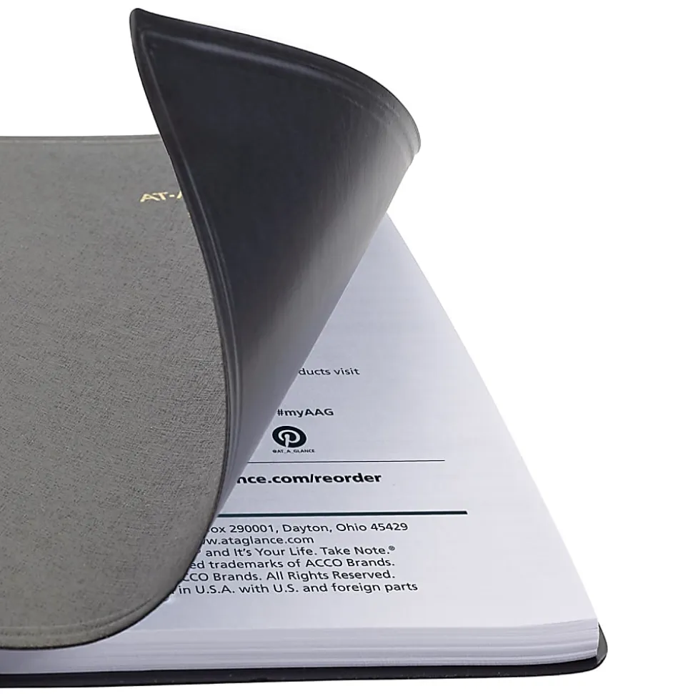 AT-A-GLANCE® 2026 Refillable Monthly Planner, Black, Pocket, 3 1/2" x 6"