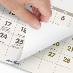 AT-A-GLANCE® 2026 Scenic Three Month Wall Calendar, Large, 12" x 27"