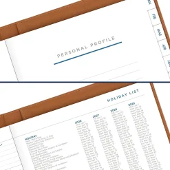 AT-A-GLANCE® Signature Collection Clipboard with 2026 Monthly Planner, Brown, Large, 8" x 11"