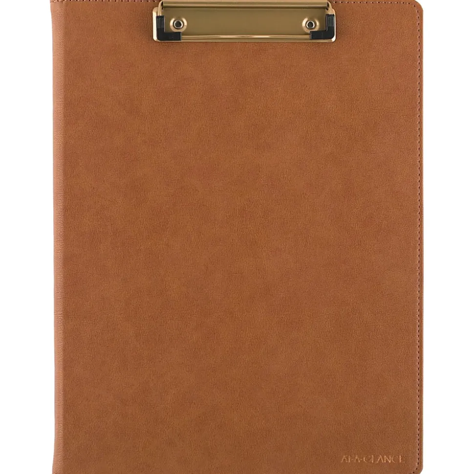 AT-A-GLANCE® Signature Collection Clipboard with 2026 Monthly Planner, Brown, Large, 8" x 11"