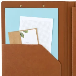 AT-A-GLANCE® Signature Collection Clipboard with 2026 Monthly Planner, Brown, Large, 8