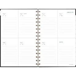 AT-A-GLANCE® Signature Collection 2026 Weekly Monthly Planner, Black, Small, 5 1/2