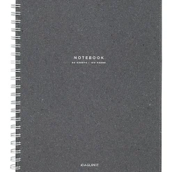 AT-A-GLANCE® Signature Collection™ Twin-Wire Notebook, 8 3/4" x 11", Legal Ruled, 80 Sheets, Heather Gray (YP14545)