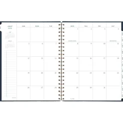 AT-A-GLANCE® Signature Collection Academic 2026-2027 Weekly Monthly Planner, Navy, Large, 8 1/2