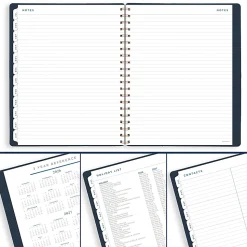 AT-A-GLANCE® Signature Collection Academic 2026-2027 Weekly Monthly Planner, Navy, Large, 8 1/2