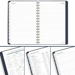 AT-A-GLANCE® Signature Collection Academic 2026-2027 Weekly Monthly Planner, Navy, Small, 5