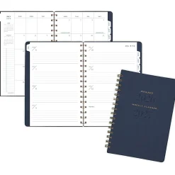 AT-A-GLANCE® Signature Collection Academic 2026-2027 Weekly Monthly Planner, Navy, Small, 5
