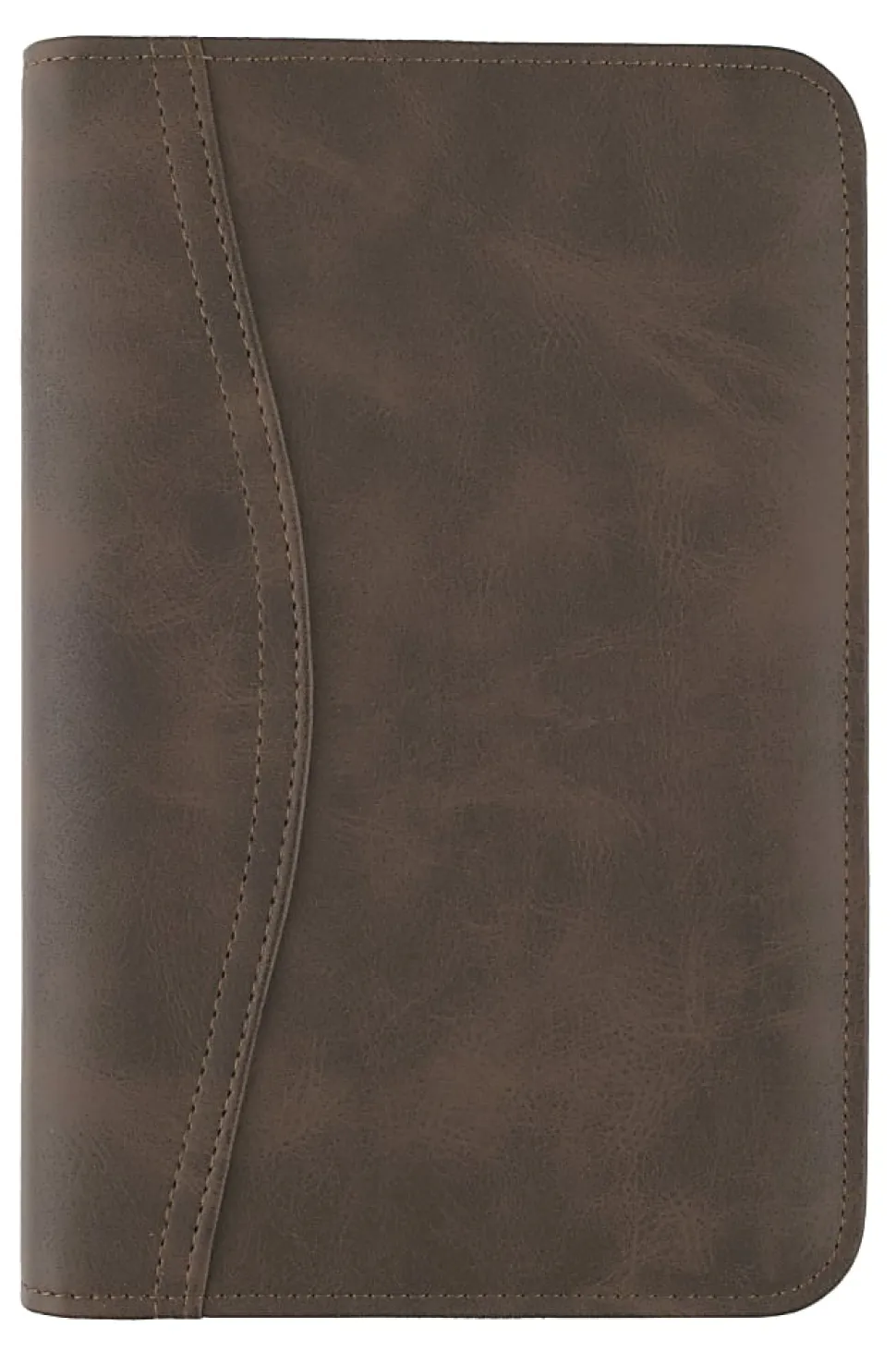 AT-A-GLANCE® Simulated Leather Starter Set With Daily/Weekly Planning Pages, Distressed Brown