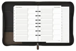 At-A-Glance® Simulated Leather Appointment Planner Starter Set, 8-1/2" x 5-1/2", Distressed Brown, Undated