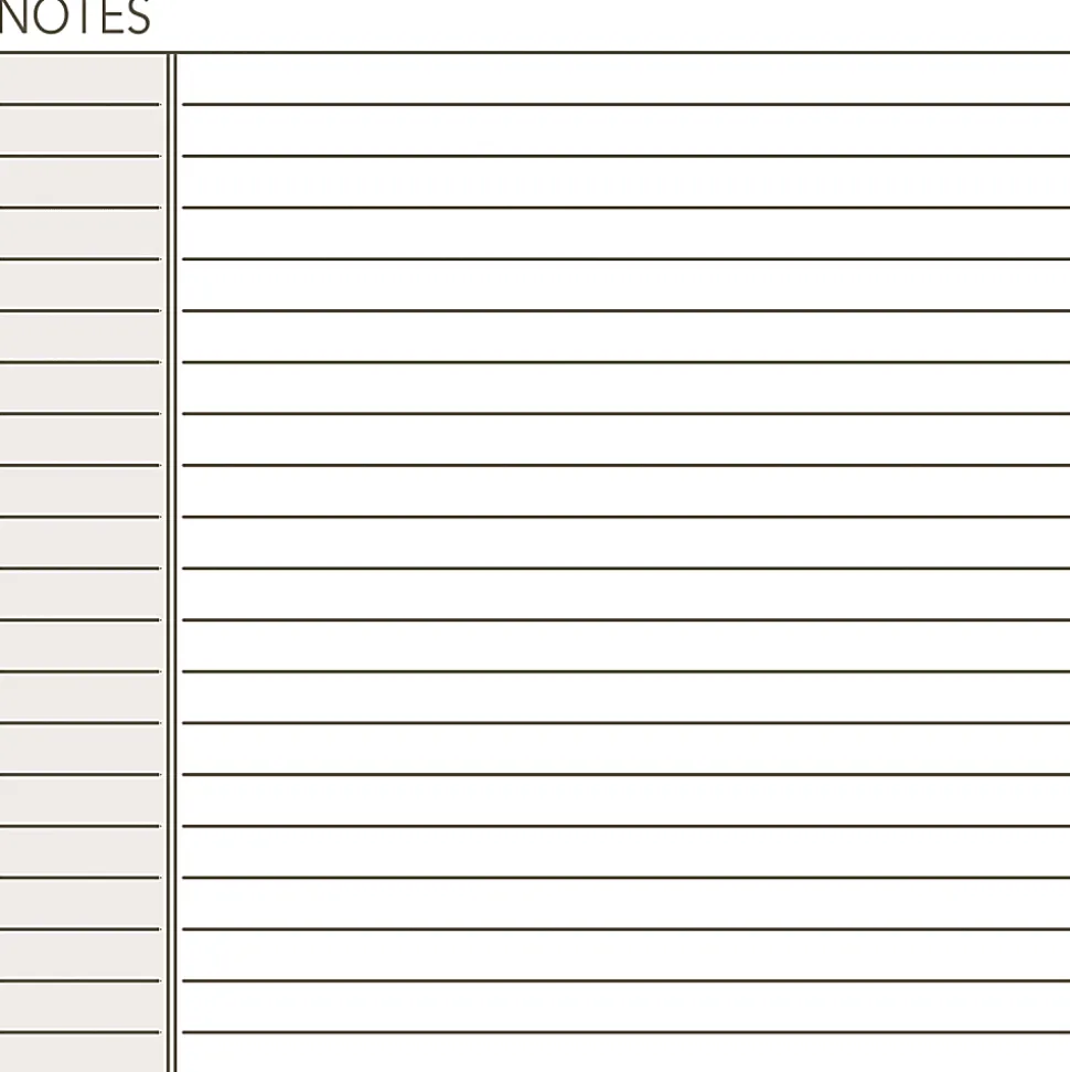 AT-A-GLANCE Undated Notes Pages, Loose-Leaf, 7 Ring, Desk Size, 5 1/2" x 8 1/2"